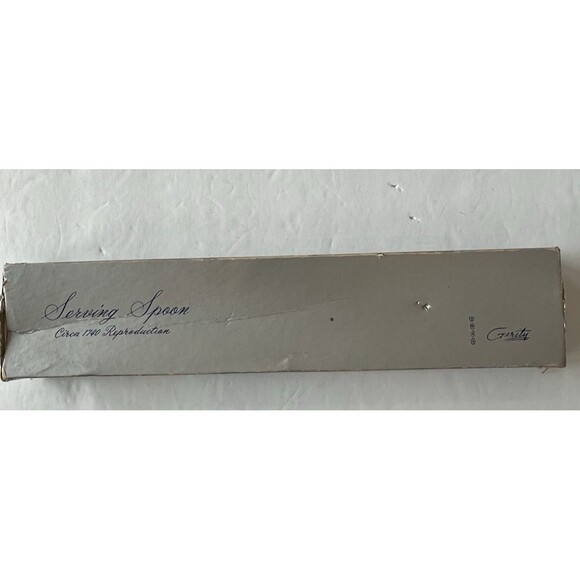 Gerity Georgian Reproduction 1740 Silverplate Long Handle Serving Spoon - Picture 8 of 13